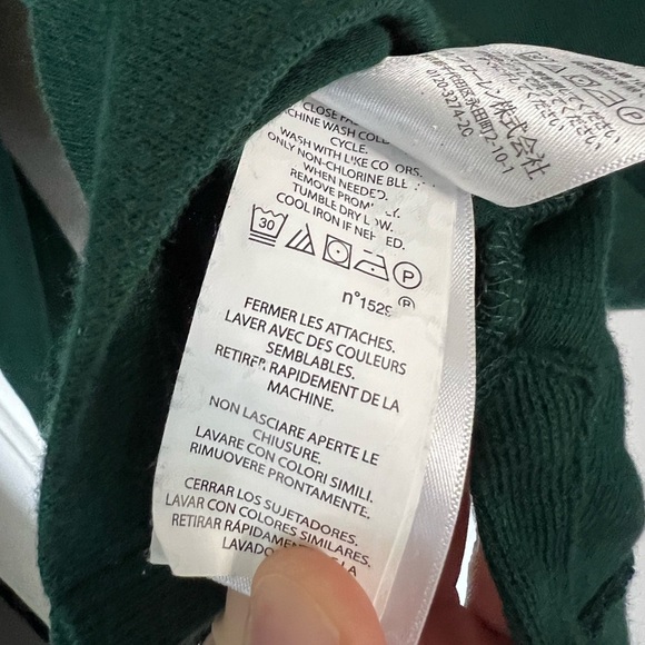 Polo Ralph Lauren Estate Rib Quarter-Zip Pullover – Forest Green, Logo , Size L - Picture 10 of 12